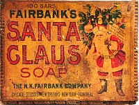 Santa Claus Soap was sold year-round. Click for bigger photo.