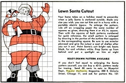 This plywood Santa project is from the December, 1960 issue. Click to see the project page.